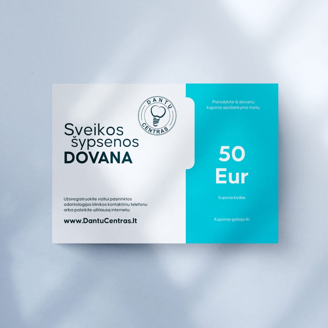 Pasirinktos vertės el. kuponas